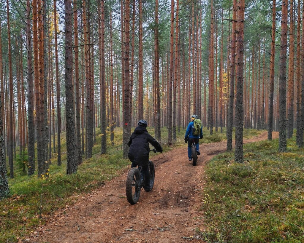 Orrainpolun maastopyöräilyreitti Savitaipaleella